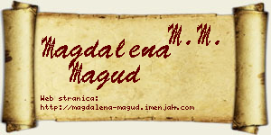 Magdalena Magud vizit kartica